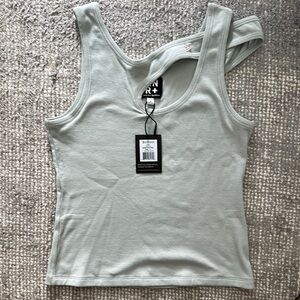 Alp N Rock Green Asymmetrical Fitted Tank Top